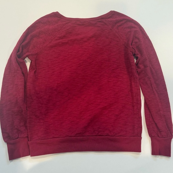 2/$20 Disney Parks sequin zebra print Mickey Mouse women’s long sleeve Burgundy - Picture 4 of 4